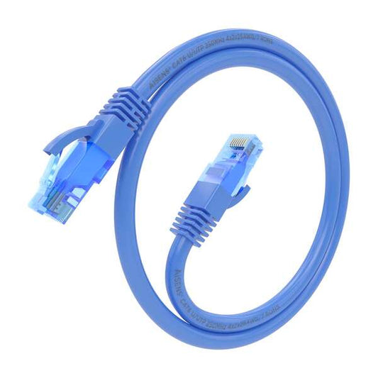 AISENS - Cable De Red Latiguillo RJ45 Cat.6 UTP AWG26 CCA  Azul  25 cm