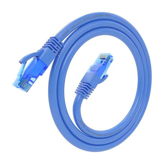 AISENS - Cable De Red Latiguillo RJ45 Cat.6 UTP AWG26 CCA  Azul  0.5 m