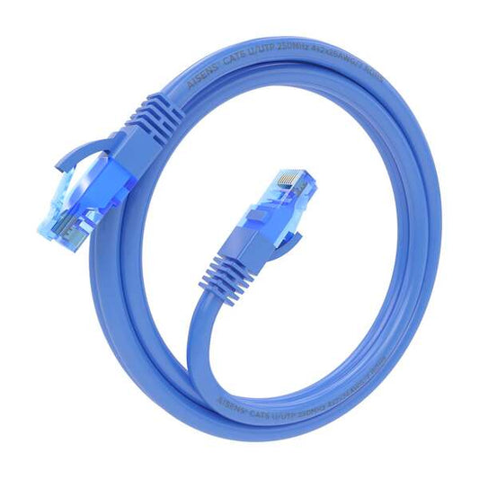 AISENS - Cable De Red Latiguillo RJ45 Cat.6 UTP AWG26 CCA  Azul  1.5 m