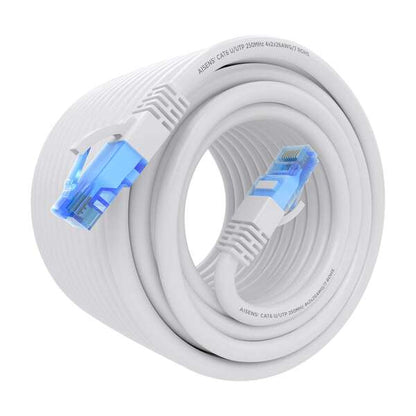 AISENS - Cable De Red Latiguillo RJ45 Cat.6 UTP AWG26 CCA  Blanco  15 m