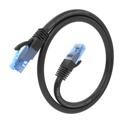 AISENS - Cable De Red Latiguillo RJ45 Cat.6 UTP AWG26 CCA  Negro  25 cm