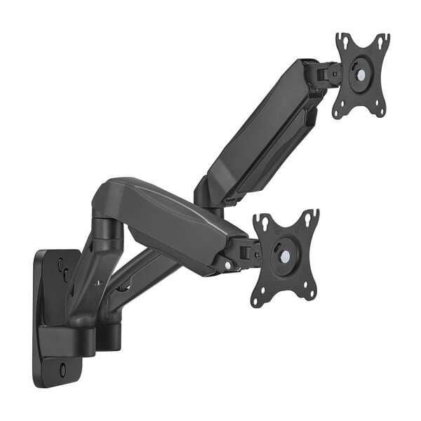 AISENS - Soporte De Pared Pro Contrapeso Giratorio E Inclinable Para Monitor/tv 9kg (3 Pivotes  2 Brazos) De 17-32  Negro