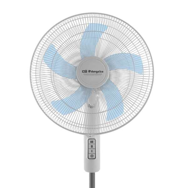 Orbegozo SF 1040 Ventilador de Pie - Potente Rendimiento con 3 Velocidades de Ventilacion - Cabezal Oscilante Multiorientable - Seguro y Silencioso 1 pieza(s)