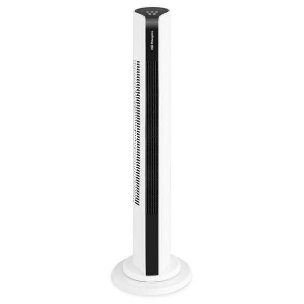 Orbegozo TWM 1000 Ventilador de Torre - Potente Motor de 50W - 3 Velocidades y Oscilacion de 60º - Temporizador Programable - Panel Tactil y Mando a Distancia - Diseño Elegante en Blanco y Negro 1 pieza(s)