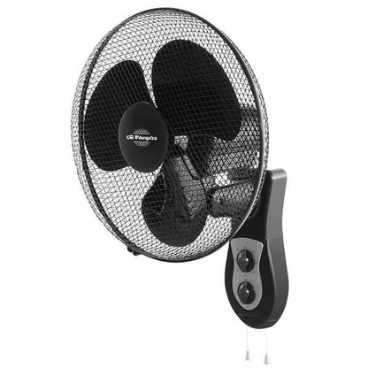 Orbegozo WF 0141 Ventilador de Pared - Potente Motor de 40W - 3 Velocidades de Ventilacion - Funcionamiento Silencioso - Cabezal Oscilante - Temporizador Programable 1 pieza(s)