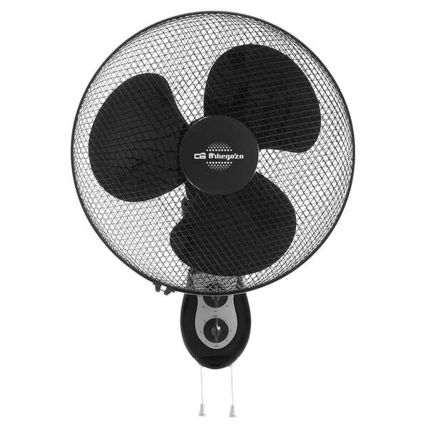 Orbegozo WF 0141 Ventilador de Pared - Potente Motor de 40W - 3 Velocidades de Ventilacion - Funcionamiento Silencioso - Cabezal Oscilante - Temporizador Programable 1 pieza(s)