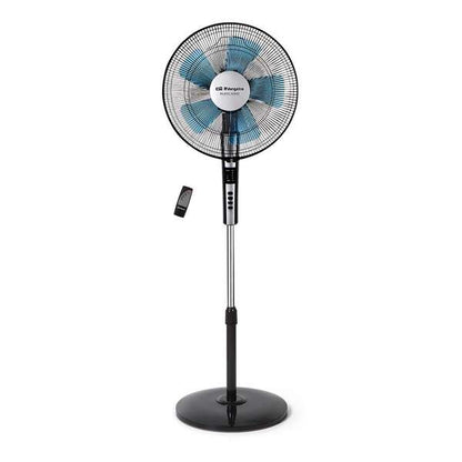 Orbegozo SF 0640 Ventilador de Pie con Mando a Distancia - Potente Motor de 65W - Temporizador de hasta 7.5H - Oscilacion Automatica - Base Estable - Panel LED - Practico y Eficiente 1 pieza(s)