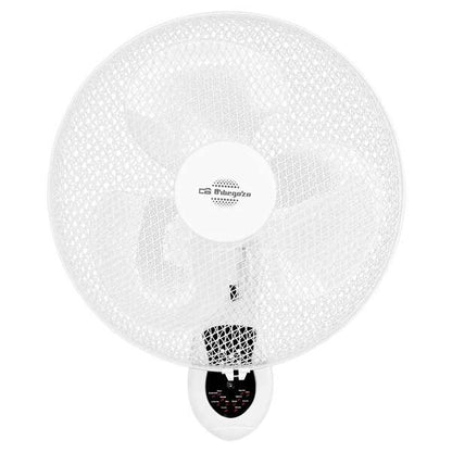 Orbegozo WF 0242 Ventilador de Pared Practico y Seguro - Aspas de 40cm - 3 Velocidades - Cabezal Oscilante - Temporizador 7.5h - Mando a Distancia 1 pieza(s)