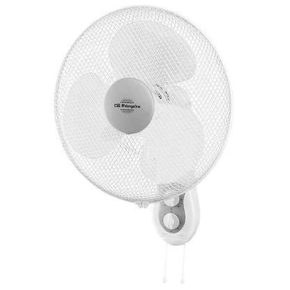 Orbegozo WF 0139 Ventilador de Pared Eficiente y Seguro - Aspas de 40cm - 3 Velocidades - Cabezal Multi Orientable - Rejilla de Proteccion - Potencia 45 W - Temporizador 2h 1 pieza(s)