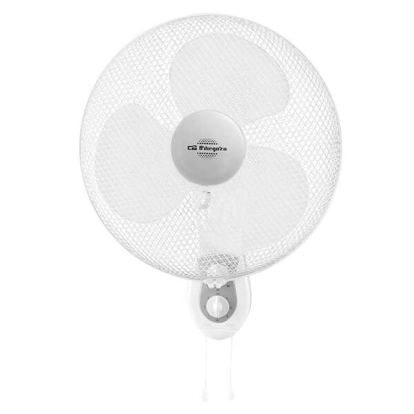 Orbegozo WF 0139 Ventilador de Pared Eficiente y Seguro - Aspas de 40cm - 3 Velocidades - Cabezal Multi Orientable - Rejilla de Proteccion - Potencia 45 W - Temporizador 2h 1 pieza(s)