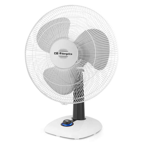 Orbegozo TF 0143 Ventilador de Sobremesa Elegante y Eficiente - Aspas de 40cm - 3 Velocidades - Funcion Oscilacion - Silencioso - Base Estable y Rejilla de Proteccion 1 pieza(s)