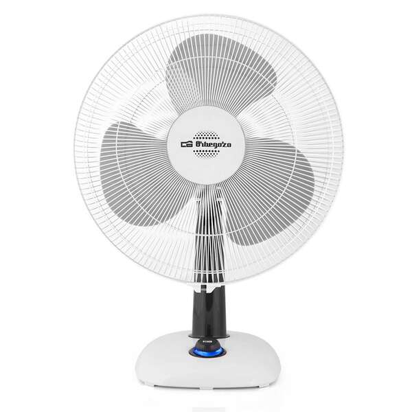 Orbegozo TF 0143 Ventilador de Sobremesa Elegante y Eficiente - Aspas de 40cm - 3 Velocidades - Funcion Oscilacion - Silencioso - Base Estable y Rejilla de Proteccion 1 pieza(s)