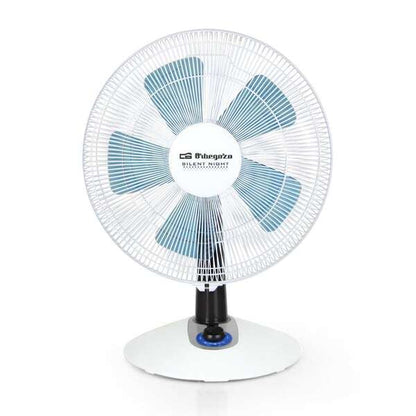 Orbegozo TF 0138 Ventilador de Sobremesa con Diseño Moderno y Seguro - Aspas de 35cm - 4 Velocidades - Funcion Oscilante - Control LED y Modo Silencioso 1 pieza(s)