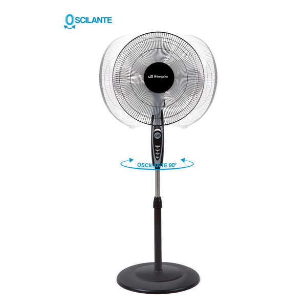 Orbegozo SF 0148 Ventilador de Pie - Base Estable - Portatil y Seguro - 3 Velocidades de Ventilacion - Cabezal Oscilante - Potente y Silencioso 1 pieza(s)