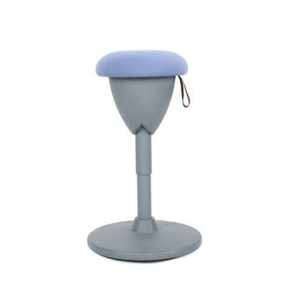 Cromad Design Taburete Multiusos - Asiento con Altura Ajustable - Giro de 360º - Tejido a Prueba de Agua - Color Azul Claro/Gris 1 pieza(s)