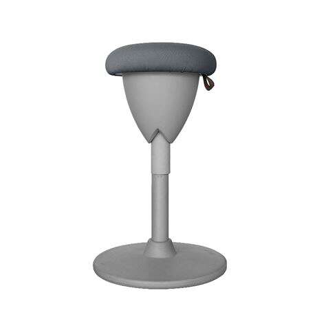 Cromad Design Taburete Multiusos - Asiento con Altura Ajustable - Giro de 360º - Tejido a Prueba de Agua - Color Gris 1 pieza(s)