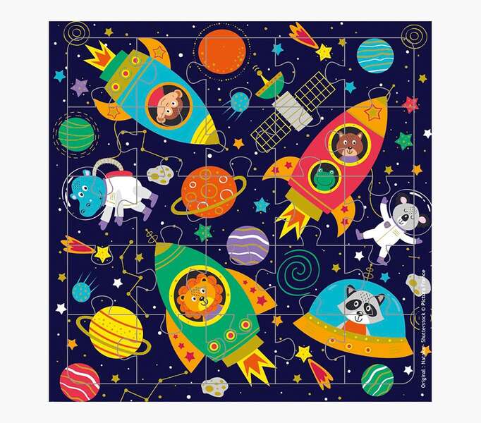 Pictura Tarjeta Puzzle - 15.5x15.5cm - Tematica del Espacio - 25 Piezas - Incluye Tarjeta Plegada y Sobre Blanco - Embolsada en Celofan - Papel con Certificacion FSC 1 pieza(s)