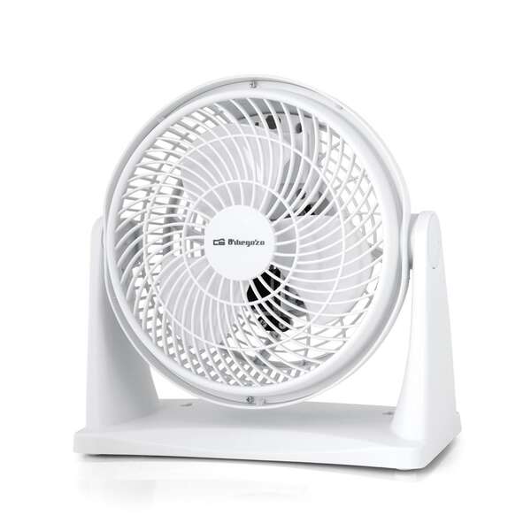 Orbegozo BF 0128 Ventilador Box Fan - Refresca tu Espacio con Comodidad y Versatilidad - 2 en 1 de Mesa y Pared - Aspas de 23cm - Potencia 30 W - Cabezal Orientable - Asa de Transporte - 2 Velocidades 1 pieza(s)