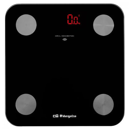 Orbegozo PB 3000 Bascula Electronica de Baño - Diseño de Cristal - Pantalla LED - Activacion Tactil - Capacidad 180kg - Indicador de Energia y Sobrecarga 1 pieza(s)