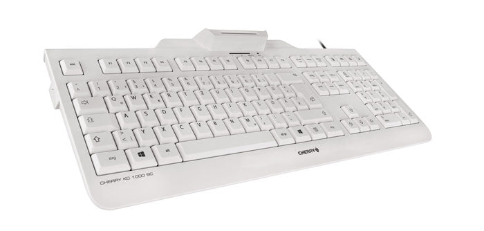 CHERRY KC 1000 SC teclado Universal USB QWERTY Español Gris