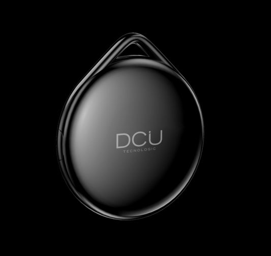 DCU Tecnologic Localizador Anti-Perdida - Buzzer para Facil Localizacion - Rango de Posicionamiento Ilimitado - Bateria Reemplazable de 210 mAH - Peso Ligero de 7.5G - Color Negro 1 pieza(s)