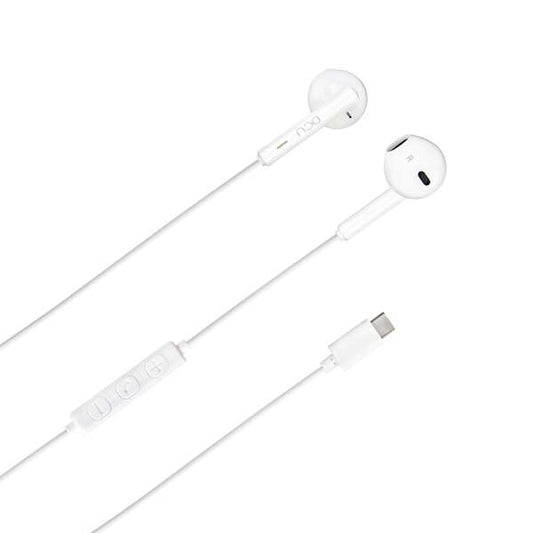 DCU Tecnologic Auriculares USB Tipo C - Stereo - Color Blanco 1 pieza(s)