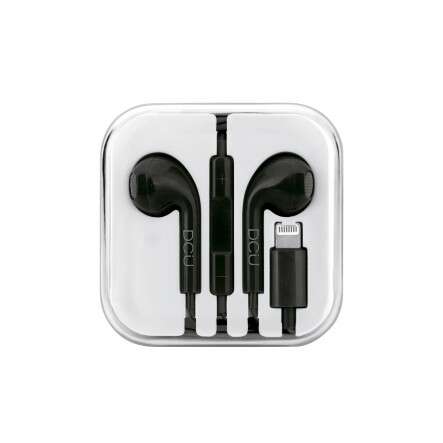 DCU Tecnologic Auriculares Stereo con Conector Lightning - Color Negro 1 pieza(s)