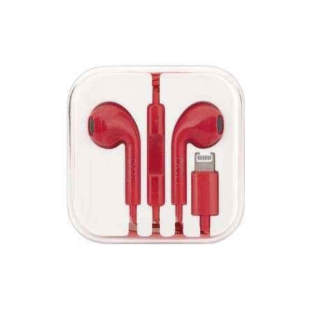 DCU Tecnologic Auriculares Stereo con Conector Lightning - Color Rojo 1 pieza(s)