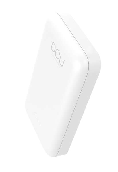 DCU Tecnologic Power Bank Magsafe PD20W & QC 22.5W 5.000Mah - Carga Rapida y Magnetica para IPhone 14, 13, 12 y Airpods - Ligero y Compacto - Color Blanco 1 pieza(s)