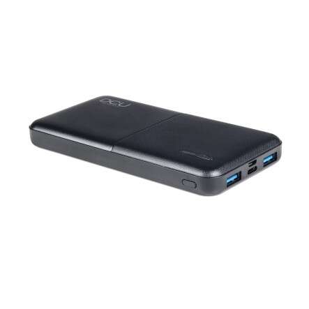 DCU Tecnologic Power Bank Carga Rapida 10000Mah - Triple Salida USB con Power Delivery 20W y Quick Charge 22.5W - Capacidad para Cargar tus Dispositivos Varias Veces - Color Negro 1 pieza(s)