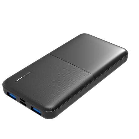 DCU Tecnologic Power Bank Carga Rapida 10000Mah - Triple Salida USB con Power Delivery 20W y Quick Charge 22.5W - Capacidad para Cargar tus Dispositivos Varias Veces - Color Negro 1 pieza(s)