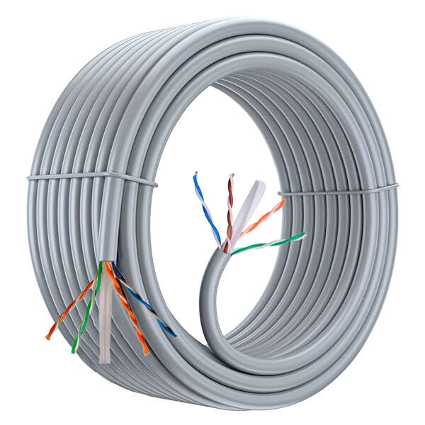 Aiten Data Cable de Red Latiguillo Cat.6 UTP AWG23 - Longitud 100m - Color Gris 1 pieza(s)