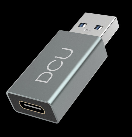 DCU Tecnologic Adaptador USB 3.0 a USB Tipo C Aluminio - Color Metal 1 pieza(s)