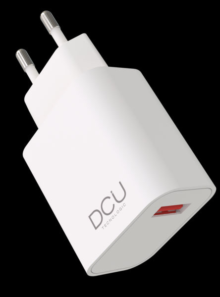 DCU Tecnologic Cargador USB Compacto 3.0 18W - Carga Rapida - Color Blanco 1 pieza(s)