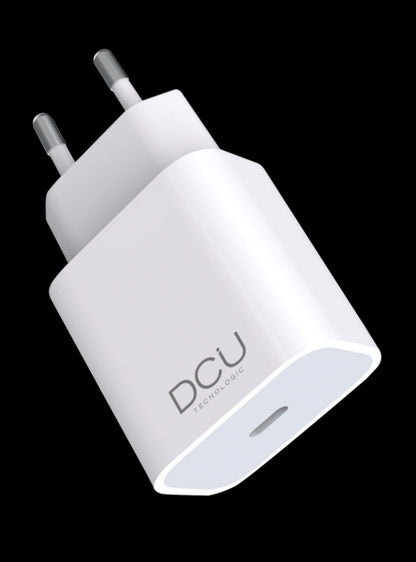 DCU Tecnologic Cargador USB Tipo C PD 20W - Color Blanco 1 pieza(s)