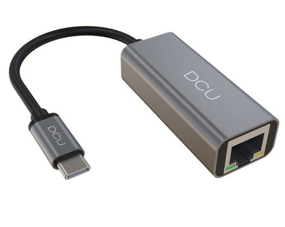 DCU Tecnologic Adaptador USB C - RJ45 Gigabit Ethernet 1000Mbps - Color Metal 1 pieza(s)