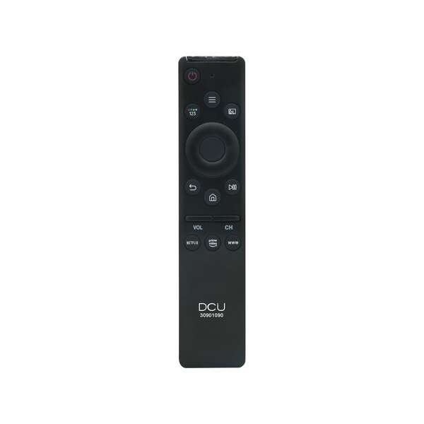 DCU Tecnologic Mando a Distancia Universal para Televisores Samsung - Controla tu Smart TV LCD/LED con Facilidad - Botones para Netflix, Prime Video y Www - Diseño Ergonomico y Facil Configuracion - Color Negro 1 pieza(s)