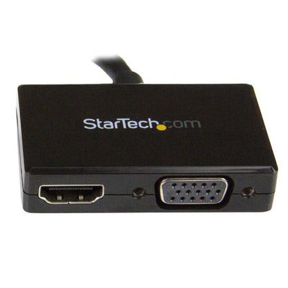 StarTech.com - Adaptador DP de Audio/Vídeo para Viajes - Conversor DisplayPort a HDMI o VGA - 1920x1200 1080p