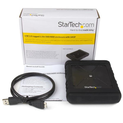 StarTech.com - Caja USB 3.0 robusta con UASP para disco duro o SSD SATA de 2 5 pulgadas