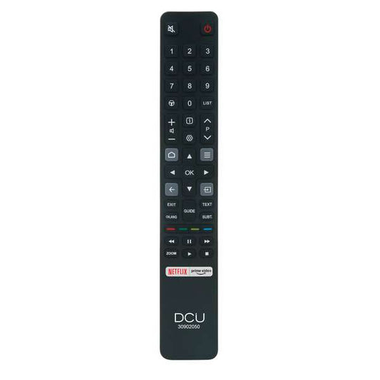 DCU Tecnologic Mando a Distancia Universal para TV - Compatible con Televisores TCL - Funciona como Control Remoto Universal - Facil de Programar y Usar - Botones Ergonomicos - Color Negro 1 pieza(s)