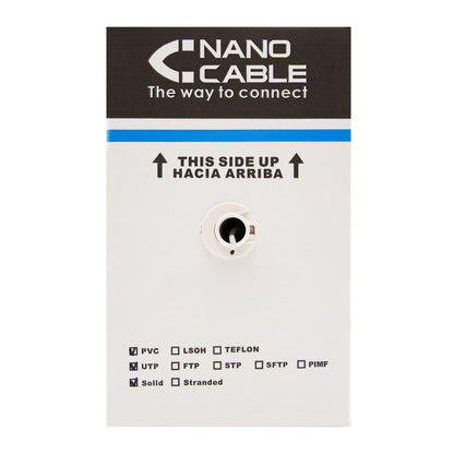 Nanocable - CABLE RED RJ45 CAT.5E UTP FLEXIBLE AWG24  305 M