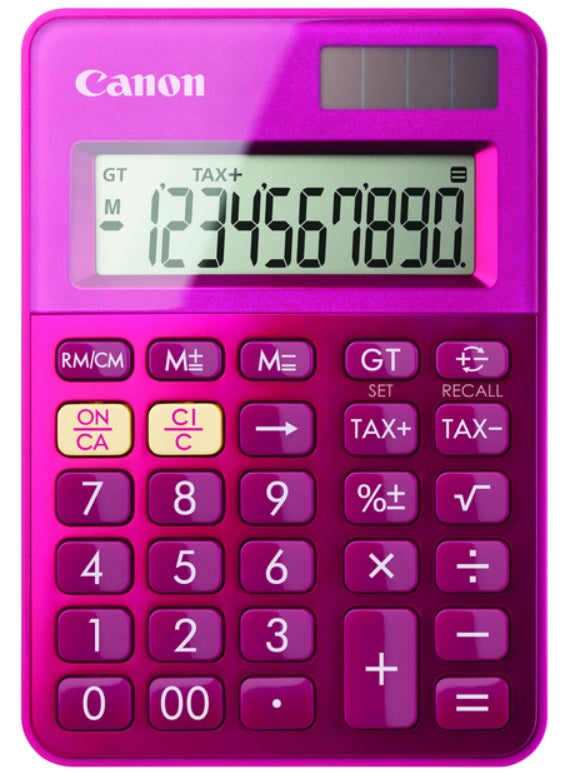 Canon - LS-100K calculadora Escritorio Calculadora básica Rosa