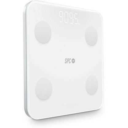 SPC Atenea Fit 3 Bascula de Baño Inteligente - Registra e Identifica hasta 10 Usuarios - Diseño de Cristal - Pantalla LED - Activacion Tactil - Capacidad 180kg 1 pieza(s)