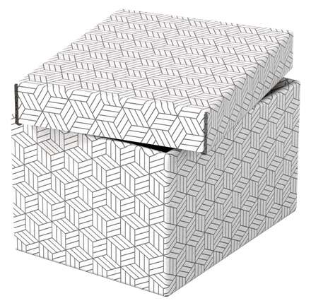 Esselte - 628280 caja de almacenaje Rectangular Cartón Blanco