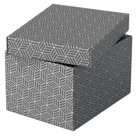 Esselte - 628281 caja de almacenaje Rectangular Cartón Gris