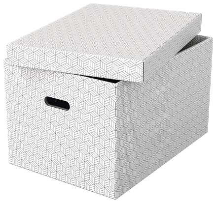 Esselte - 628286 caja de almacenaje Rectangular Cartón Blanco