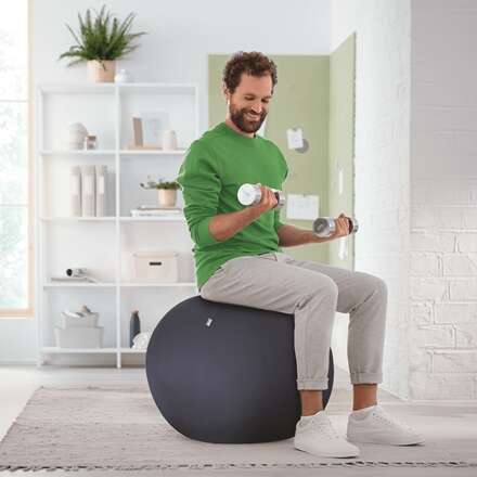 Leitz - Active Sitzball 55cm Gris Interior Esférico