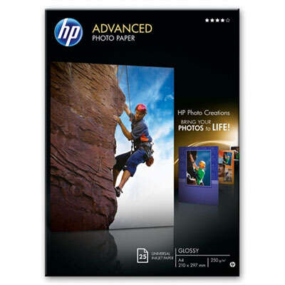 HP - Papel fotográfico Advances  brillante  250 g/m2  A4 (210 x 297 mm)  25 hojas