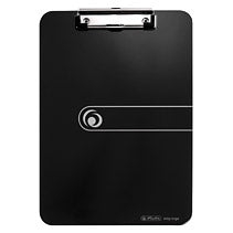 Herlitz - 11205663 portapapel Plástico  Poliestireno Negro