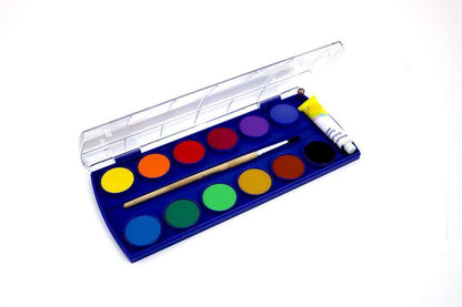 Pelikan Acuarelas Escolares - 12 Colores - Acuarela Escolar F355 - Caja de 12 Colores + 1 Pincel - Faciles de Diluir - Resistentes a la Luz 1 pieza(s)